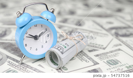 Time as an important business resource. Blue alarm 54737516