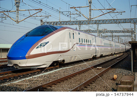 上越新幹線 E7系 とき 朱鷺色限定デザイン 54737944