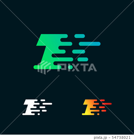 Number 1 modern speed shapes logo design vector Number 1 modern speed shapes logo design vector 54738021