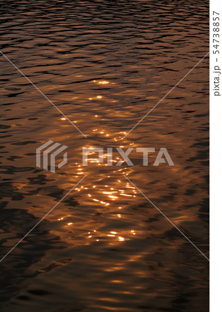 Reflections in a water in golden colors Reflections in a water in golden colors 54738857