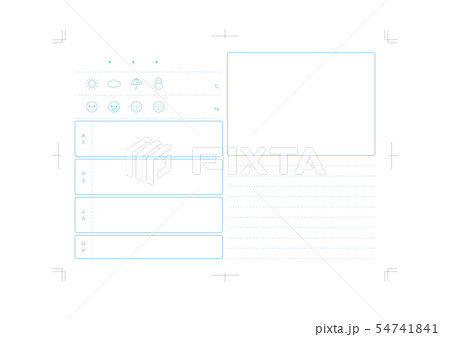 レコーディングダイエットシートのイラスト素材 [54741841] - PIXTA