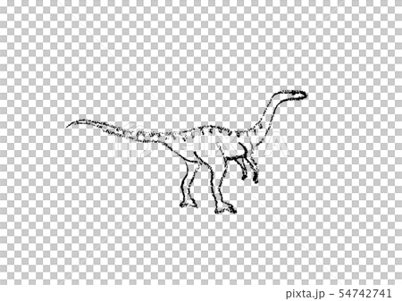 恐竜のクレヨン画 54742741