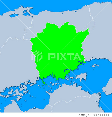 岡山県地図 岡山県地図 54744314
