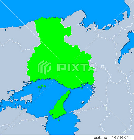 兵庫県地図のイラスト素材 54744879 Pixta