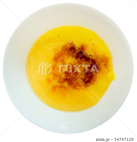 Sweet creme brulee dessert with caramel Sweet creme brulee dessert with caramel 54747129