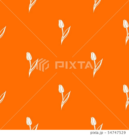 Tulip pattern vector orange 54747529