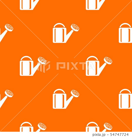 Watering plant pattern vector orange Watering plant pattern vector orange 54747724