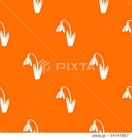 Dead flower pattern vector orange Dead flower pattern vector orange 54747807