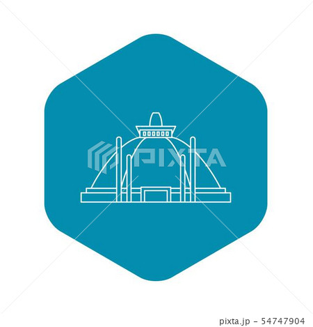 Pollonaruwa, Sri Lanka icon, outline style 54747904