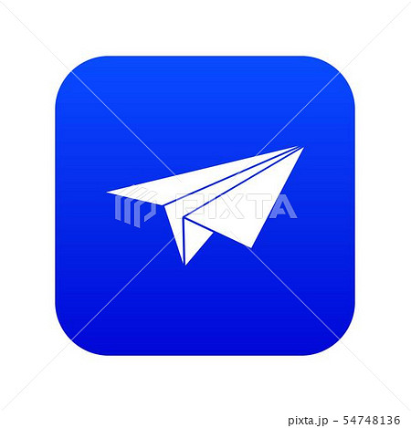 Paper plane icon digital blue Paper plane icon digital blue 54748136