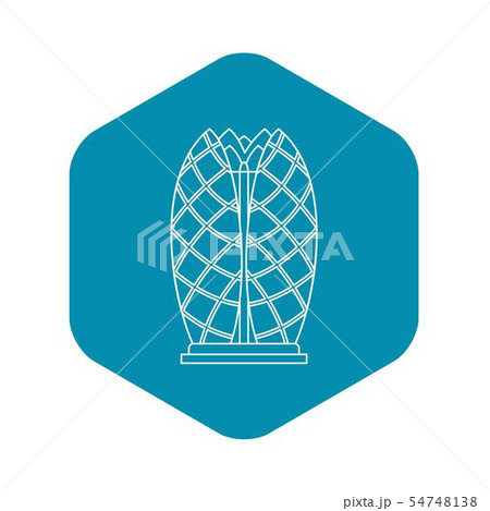 Emirates towers icon, outline style 54748138