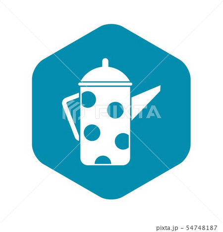 Retro coffee kettle icon, simple style Retro coffee kettle icon, simple style 54748187