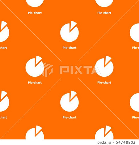 Pie chart pattern vector orange Pie chart pattern vector orange 54748802