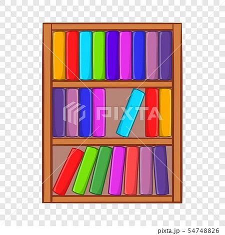 Shelf of books icon, cartoon style Shelf of books icon, cartoon style 54748826