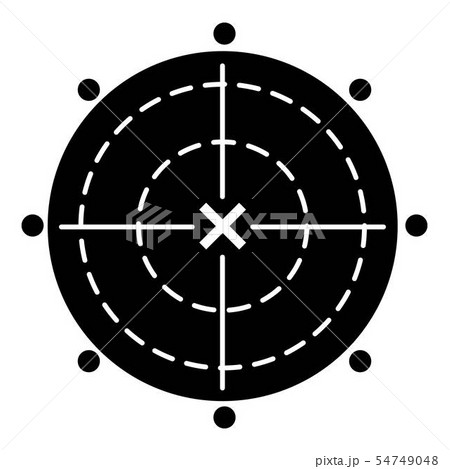 Weapon target icon, simple style 54749048