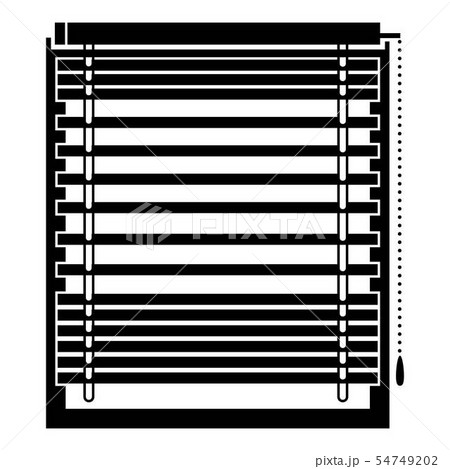 Horizontal jalousie icon, simple style Horizontal jalousie icon, simple style 54749202