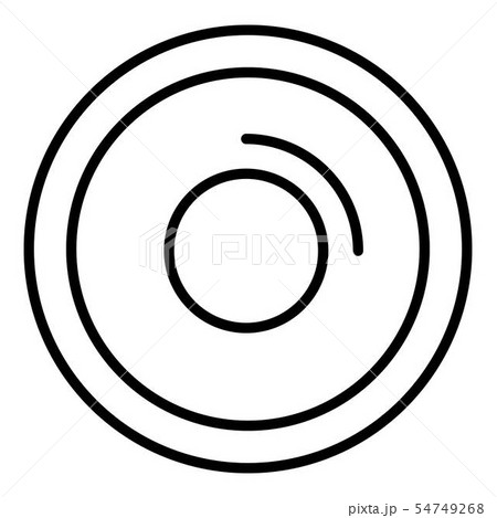Top view potter wheel icon, outline style 54749268