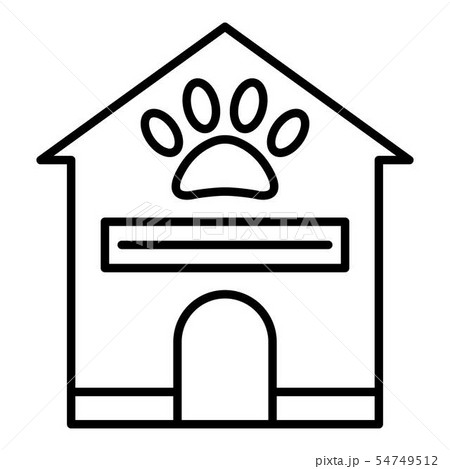 Pet house icon, outline style Pet house icon, outline style 54749512