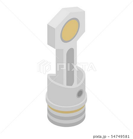 Motor piston icon, isometric style Motor piston icon, isometric style 54749581