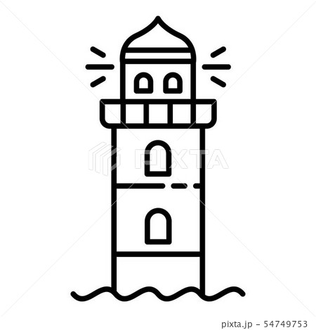 Marine lighthouse icon, outline style Marine lighthouse icon, outline style 54749753