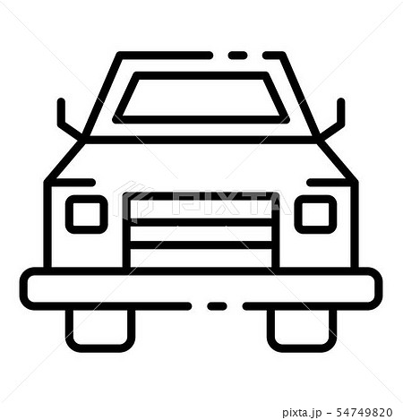 Pick Up Car Icon Outline Styleのイラスト素材