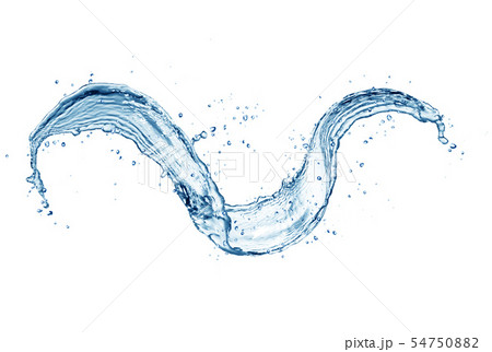 Water wave splash isolated on white background 54750882