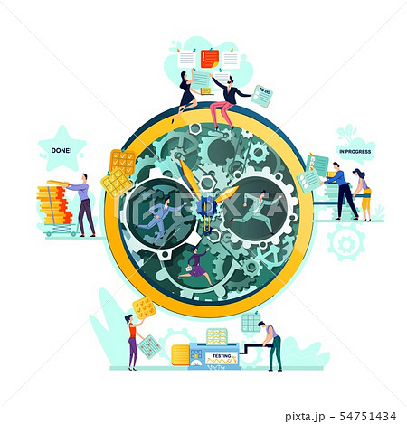 Deadline, time management business concept vector 54751434