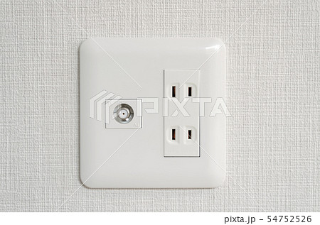 住宅　設備　ACコンセント　テレビアンテナ　アウトレット 54752526