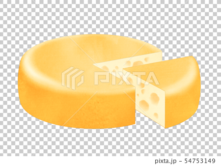 穴あきチーズのイラスト素材
