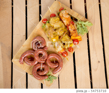 assortment of meat for barbecue assortment of meat for barbecue 54753710
