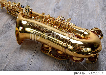Saxophone on wood Saxophone on wood 54754564