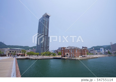 門司港レトロの風景（福岡県北九州市門司区） 54755114