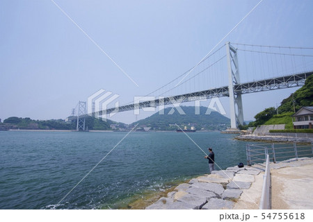 門司側から見た関門海峡の風景 門司側から見た関門海峡の風景 54755618