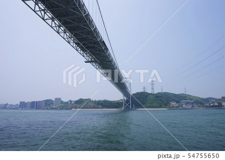 門司側から見た関門海峡の風景 門司側から見た関門海峡の風景 54755650
