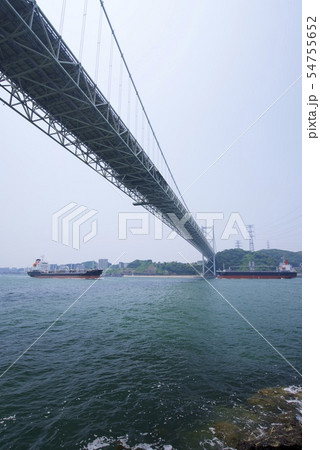 門司側から見た関門海峡の風景 54755652