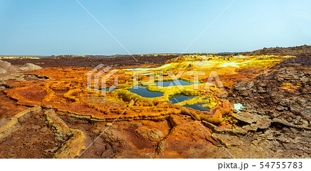 Dallol, Ethiopia. Danakil Depression Dallol, Ethiopia. Danakil Depression 54755783