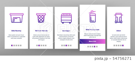 Dumpster, Garbage Container vector Onboarding 54756271