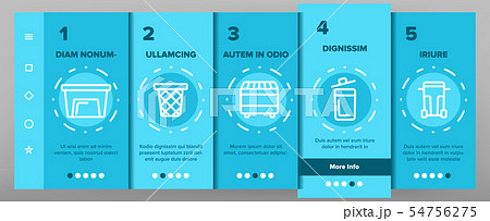 Dumpster, Garbage Container vector Onboarding 54756275