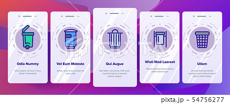 Dumpster, Garbage Container vector Onboarding 54756277