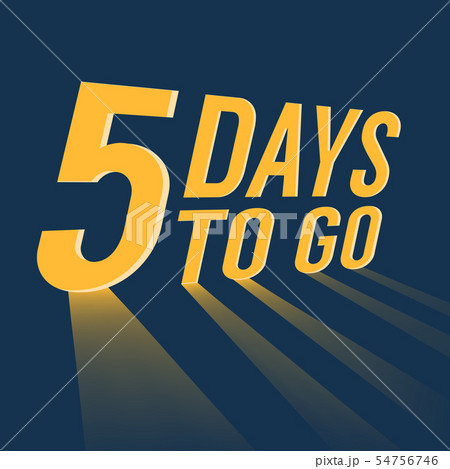 Five days to go with long lighting. Five days to go with long lighting. 54756746