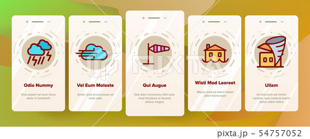 Hurricane Natural Disaster Vector Onboarding 54757052