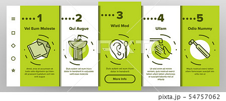 Hygiene, Cleaning Thin Line Icons Vector Onboarding Hygiene, Cleaning Thin Line Icons Vector Onboarding 54757062