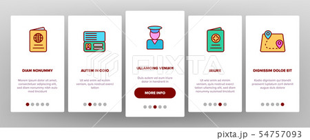 Immigration, Abroad Travel Vector Onboarding 54757093
