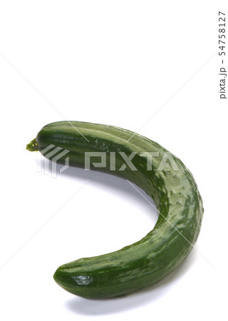 曲がったキュウリ 54758127