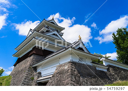 夏の日の「上山城」 山形上山 夏の日の「上山城」 山形上山 54759297
