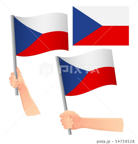 Czech Republic flag in hand set