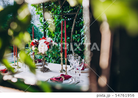 Family dinner table concept. Family dinner table concept. 54761956