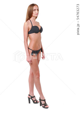 Woman show poses and emotions closeup 54763273