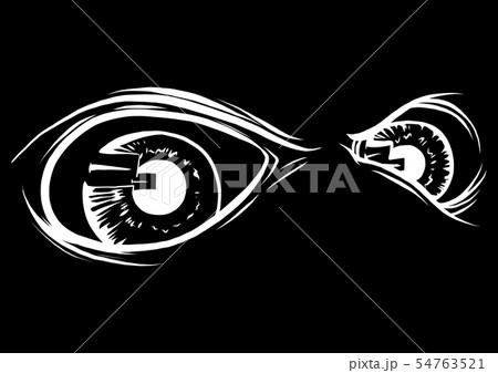 a Creature Animal eyes. vector illustration design 54763521