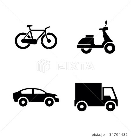 Wheeled Vehicles Transport. Simple Related Vector Wheeled Vehicles Transport. Simple Related Vector 54764482